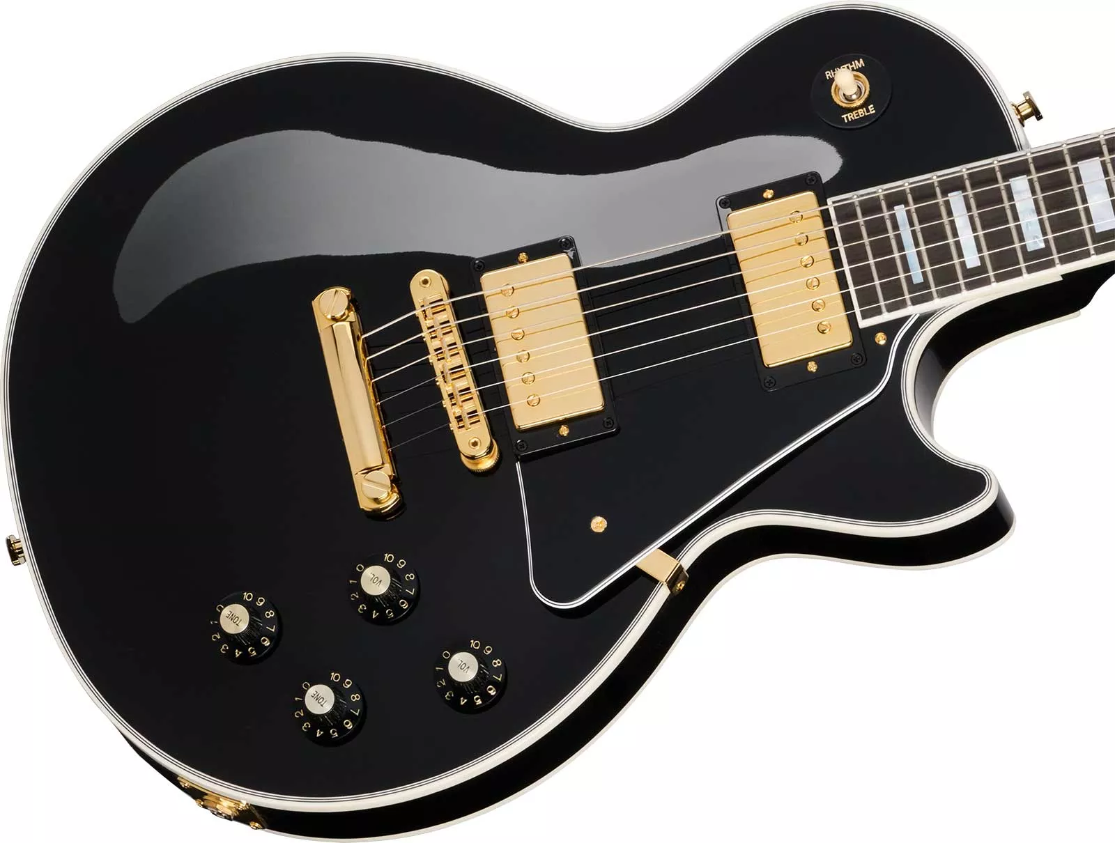 Gibson Les Paul Custom 70s - ebony Single cut electric guitar