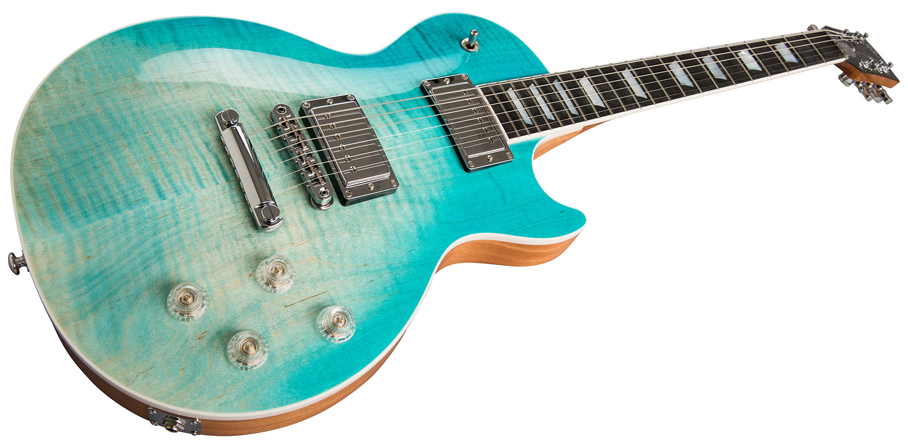 Gibson Les Paul Hp-ii High Performance 2019 Hh Ht Rw - Seafoam Fade - Single cut electric guitar - Variation 1