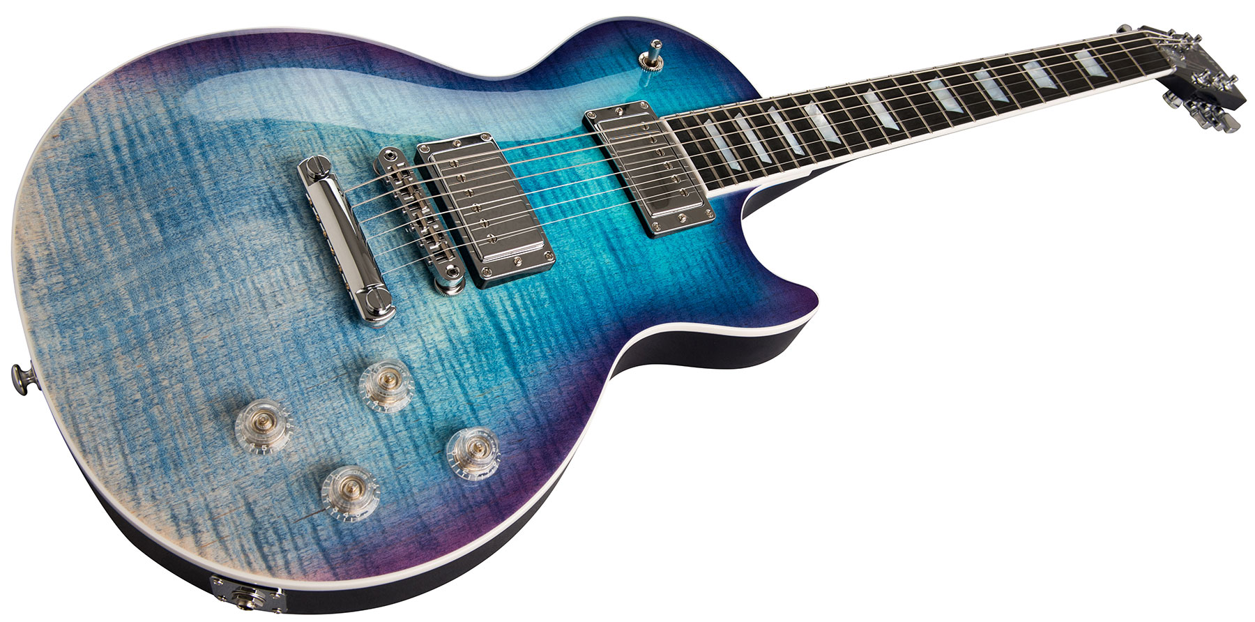 Gibson Les Paul Hp-ii High Performance 2019 Hh Ht Rw - Blueberry Fade - Single cut electric guitar - Variation 1