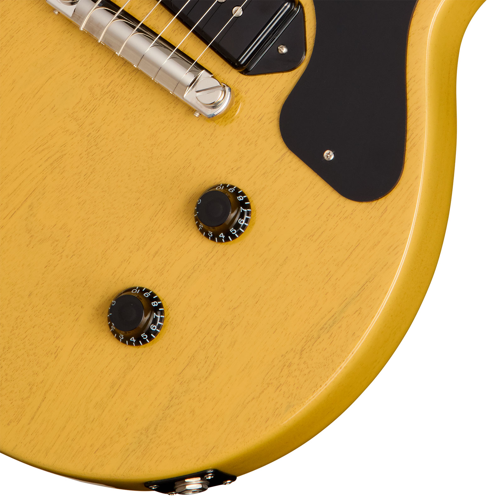 Gibson Les Paul Junior Dc Usa 2s P90 Ht Rw - Tv Yellow - Double cut electric guitar - Variation 9
