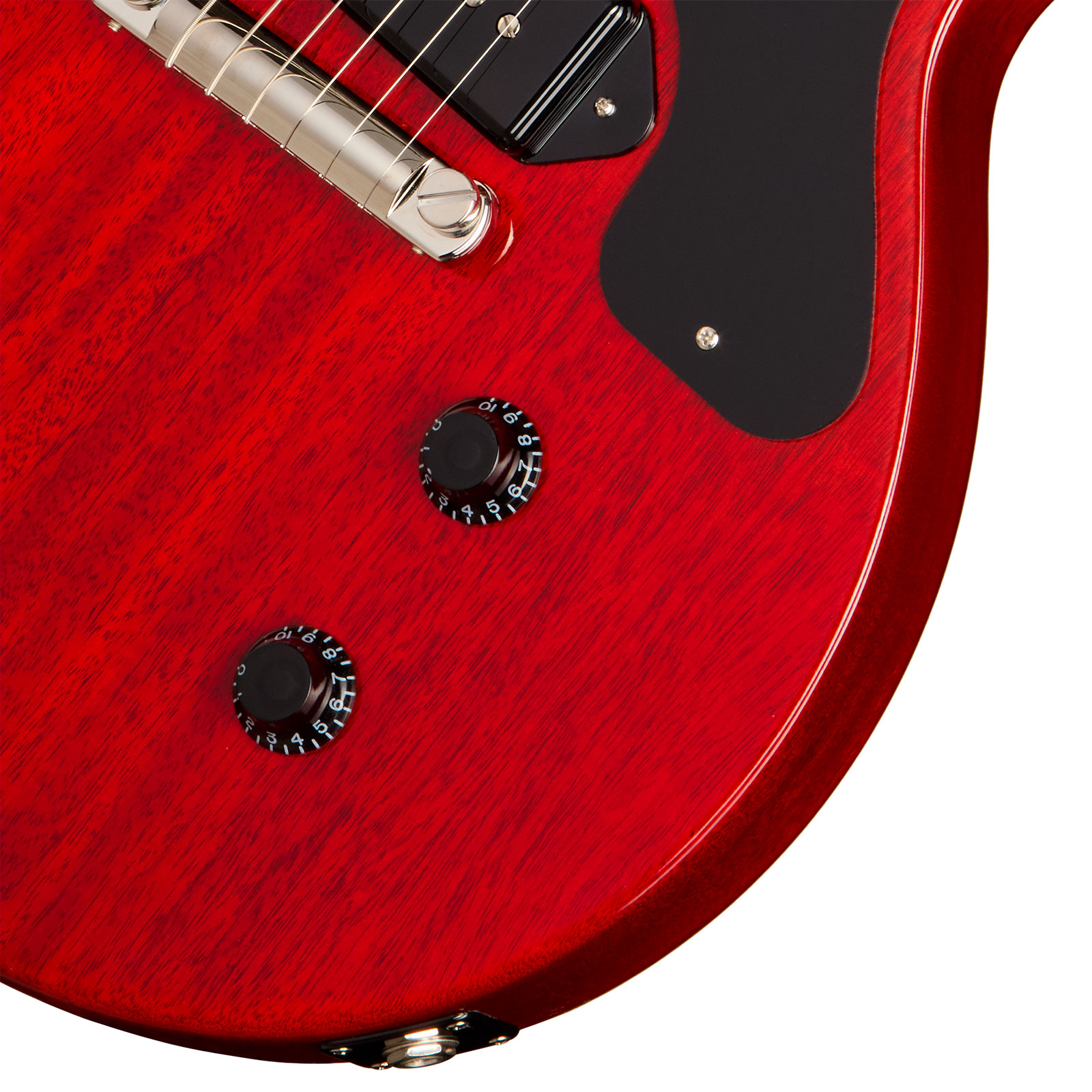 Gibson Les Paul Junior Dc Usa 2s P90 Ht Rw - Vintage Cherry - Double cut electric guitar - Variation 9