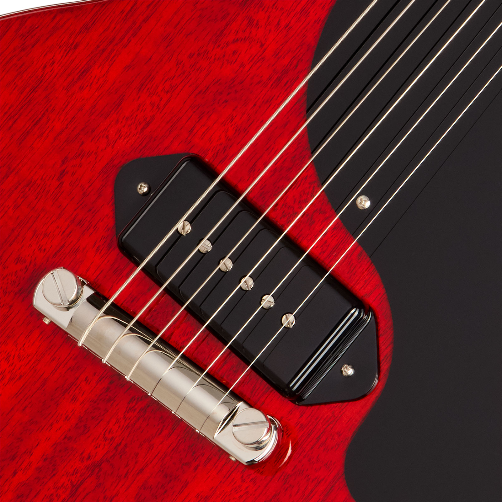 Gibson Les Paul Junior Dc Usa 2s P90 Ht Rw - Vintage Cherry - Double cut electric guitar - Variation 8