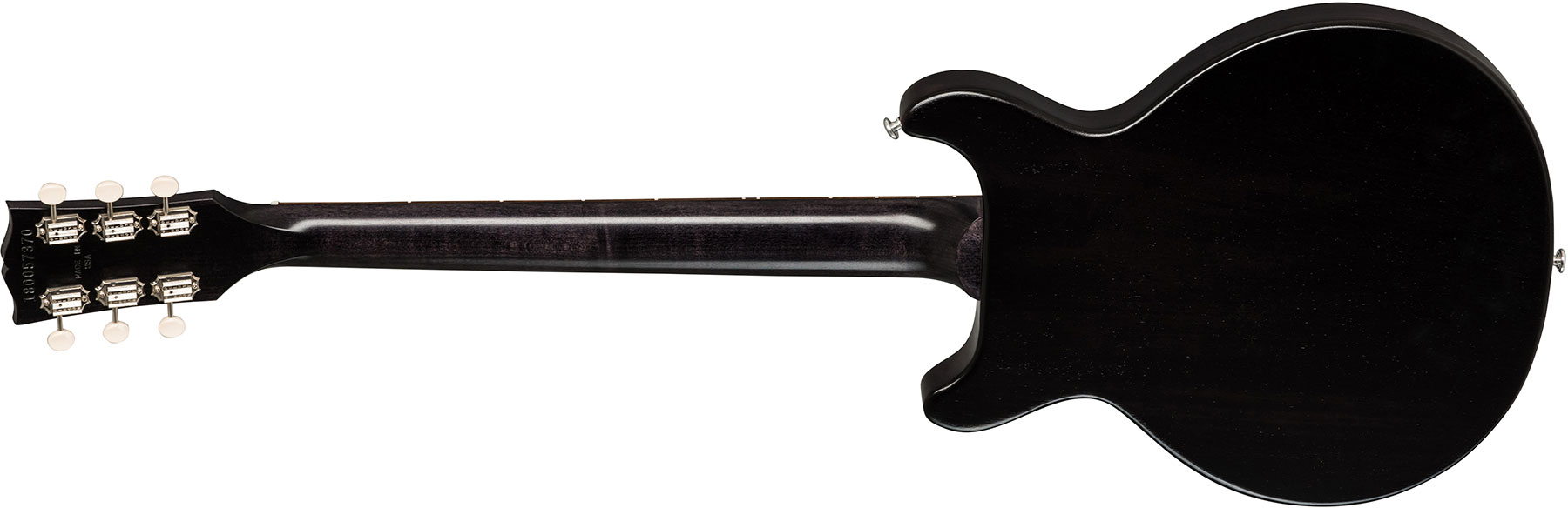 Gibson Les Paul Junior Dc Tribute 2019 P90 Ht Rw - Worn Ebony - Single cut electric guitar - Variation 2