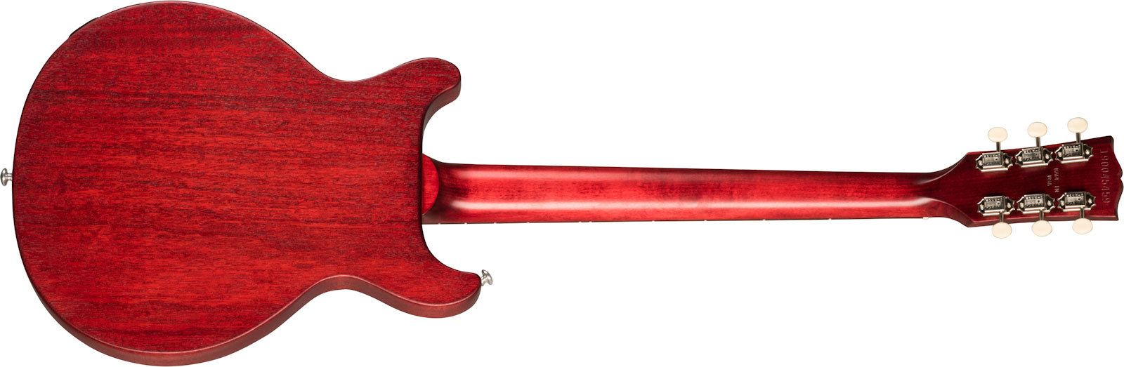 Gibson Les Paul Junior Tribute Dc Modern P90 - Worn Cherry - Double cut electric guitar - Variation 1