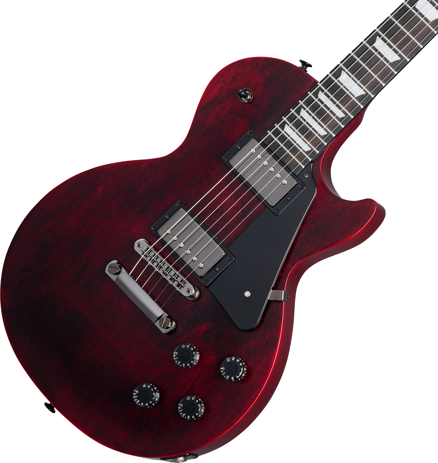 Gibson Les Paul Modern Studio Usa 2h Ht Eb - Wine Red Satin - Single cut electric guitar - Variation 3
