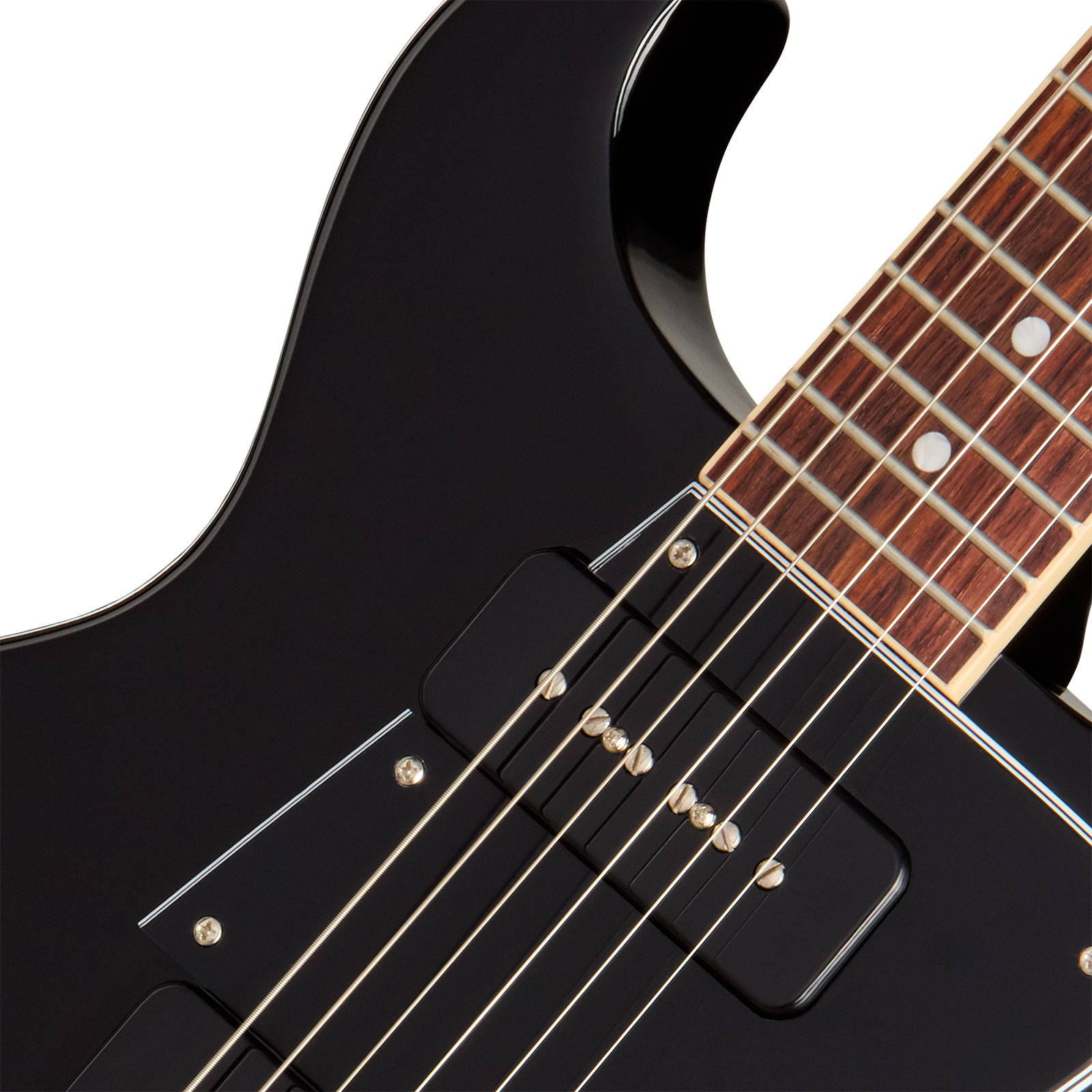 Gibson Les Paul Special Dc Usa 2s P90 Ht Rw - Ebony - Double cut electric guitar - Variation 2