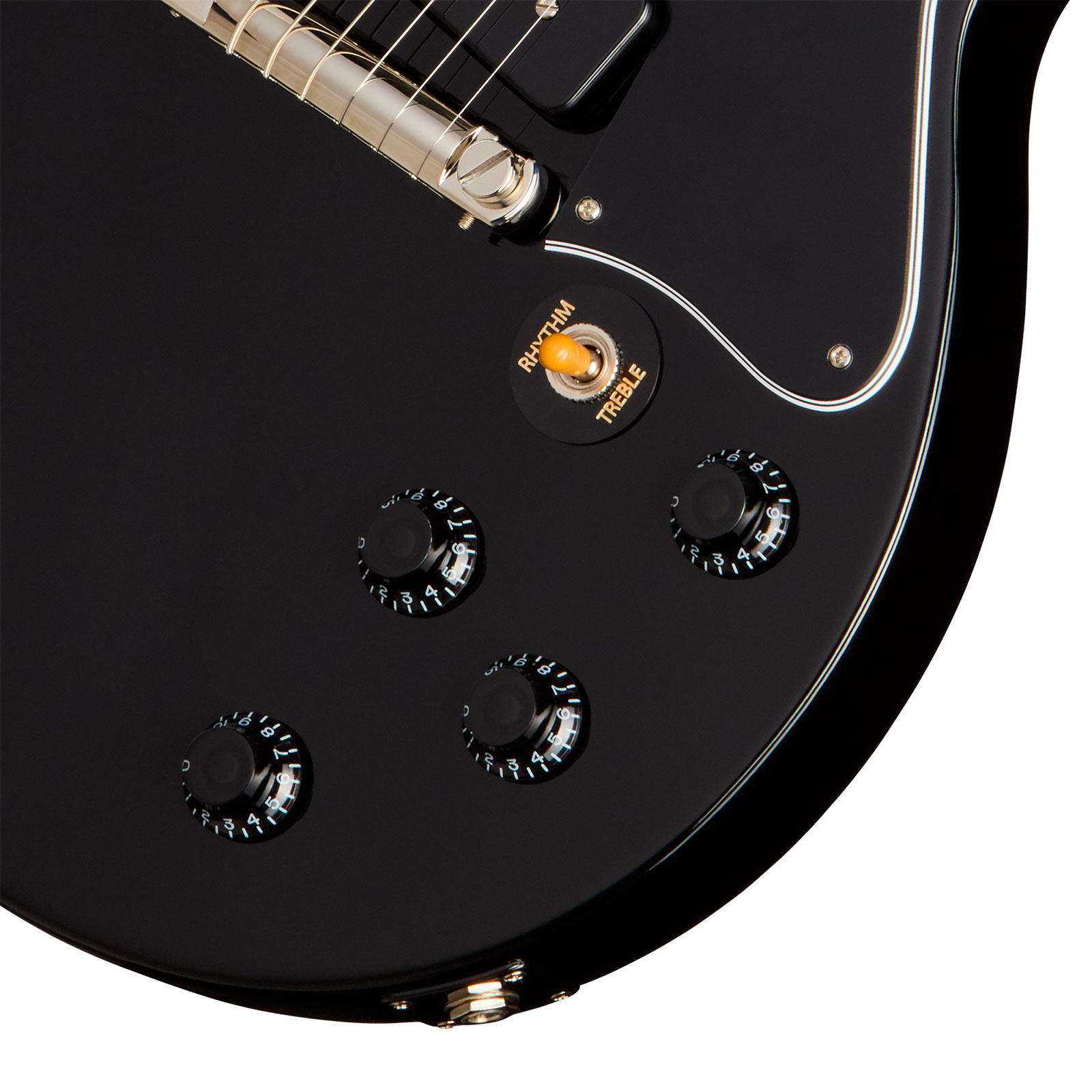 Gibson Les Paul Special Dc Usa 2s P90 Ht Rw - Ebony - Double cut electric guitar - Variation 3