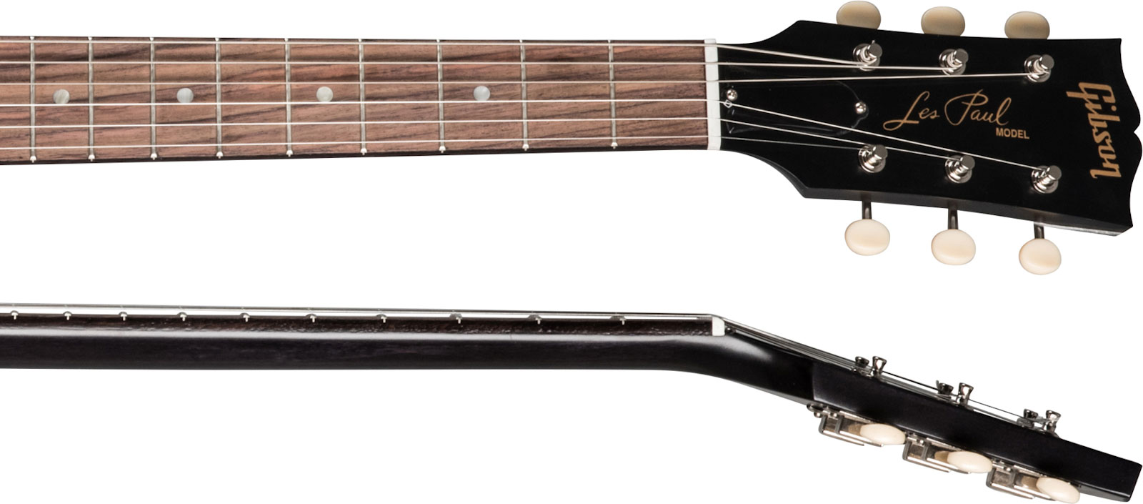 Gibson Les Paul Junior Tribute Dc Modern P90 - Worn Ebony - Double cut electric guitar - Variation 3