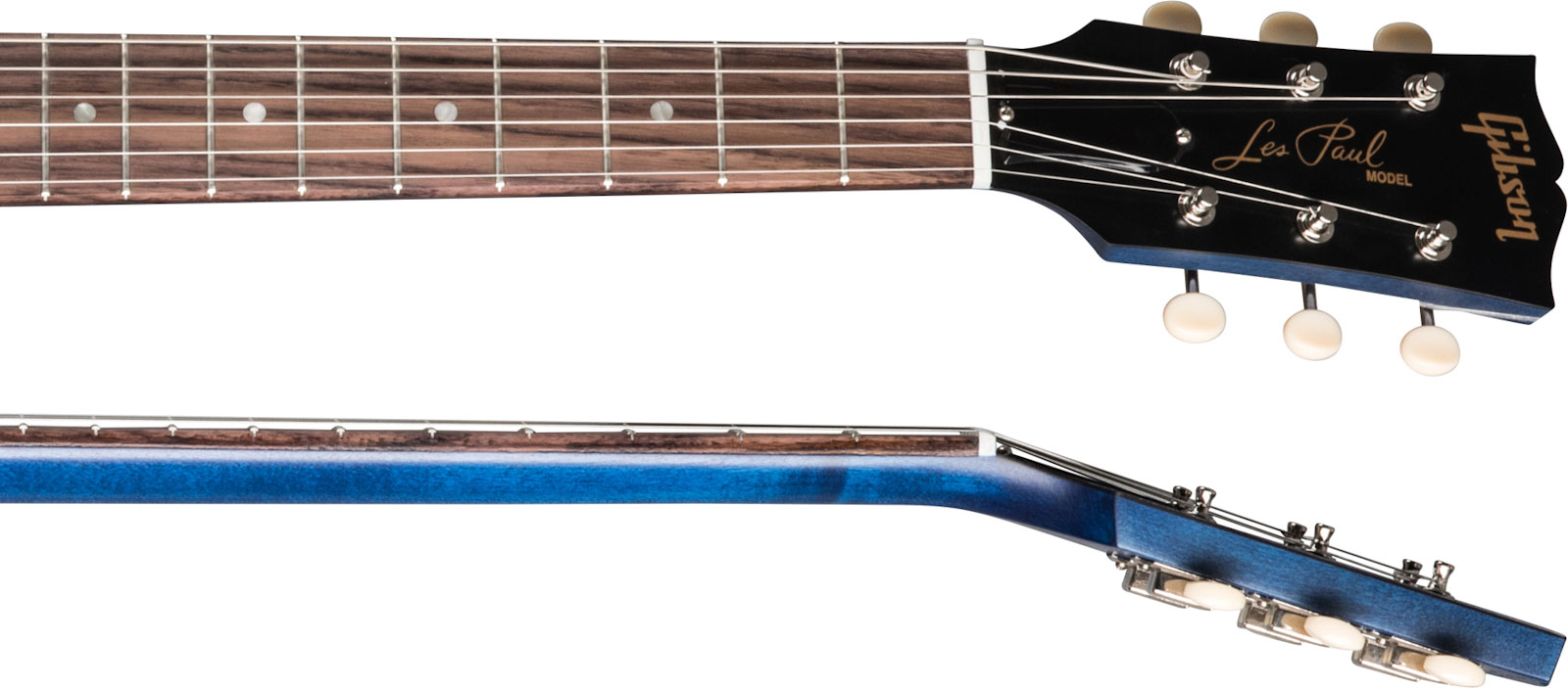 Gibson Les Paul Junior Tribute Dc Modern P90 - Blue Stain - Double cut electric guitar - Variation 3