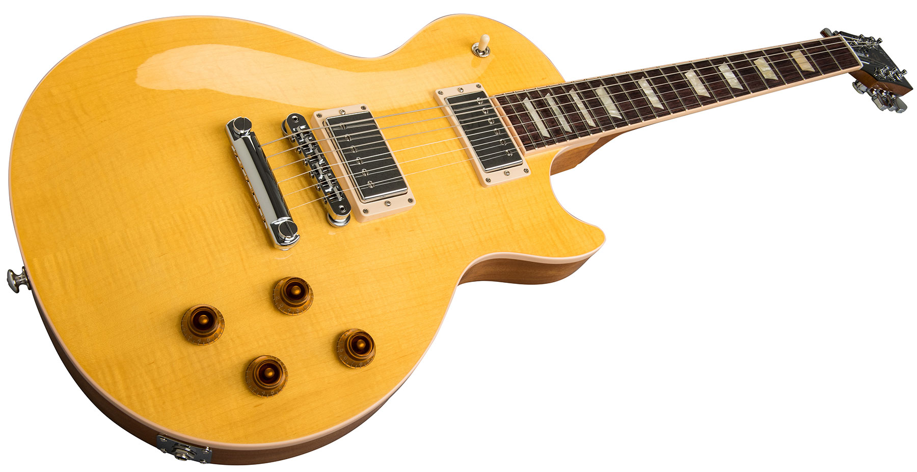 Gibson Les Paul Standard 2h Ht Rw - Trans Amber - Single cut electric guitar - Variation 1