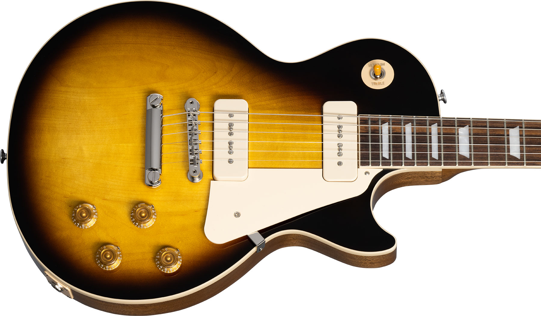 Gibson Les Paul Standard 50s P90 Original 2p90 Ht Rw - Tobacco Burst - Single cut electric guitar - Variation 3