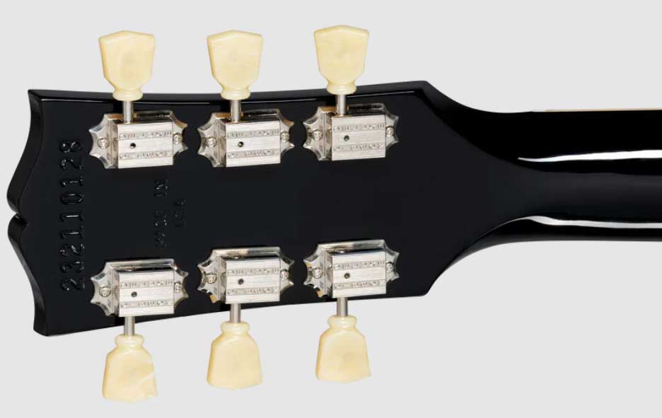 Gibson Les Paul Standard 50s P90 Original Ltd 2p90 Ht Rw - Ebony - Single cut electric guitar - Variation 4