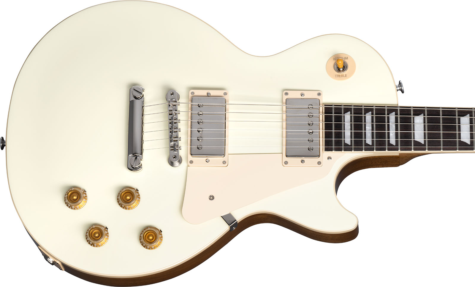 Gibson Les Paul Standard 50s Plain Top 2h Ht Rw - Classic White - Single cut electric guitar - Variation 3