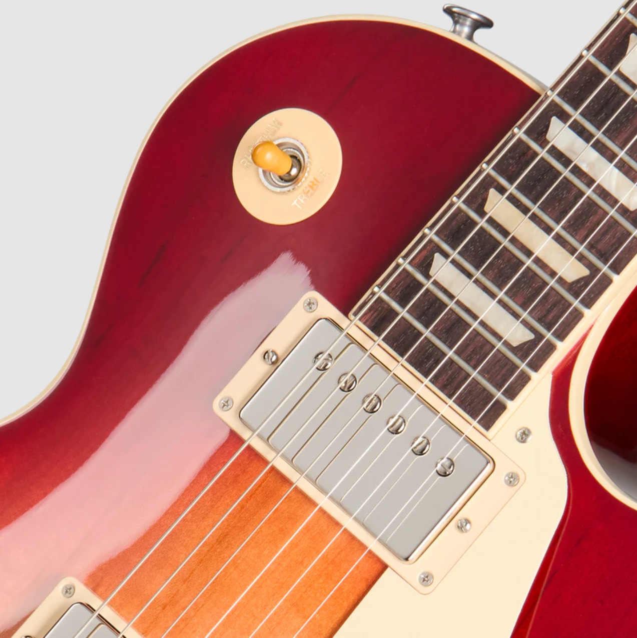 Gibson Les Paul Standard 50s Plain Top Original Usa 2h Ht Rw - Dark Cherry Sunburst - Single cut electric guitar - Variation 2
