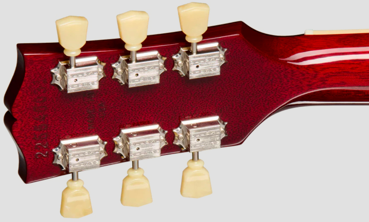 Gibson Les Paul Standard 50s Plain Top Original Usa 2h Ht Rw - Dark Cherry Sunburst - Single cut electric guitar - Variation 4