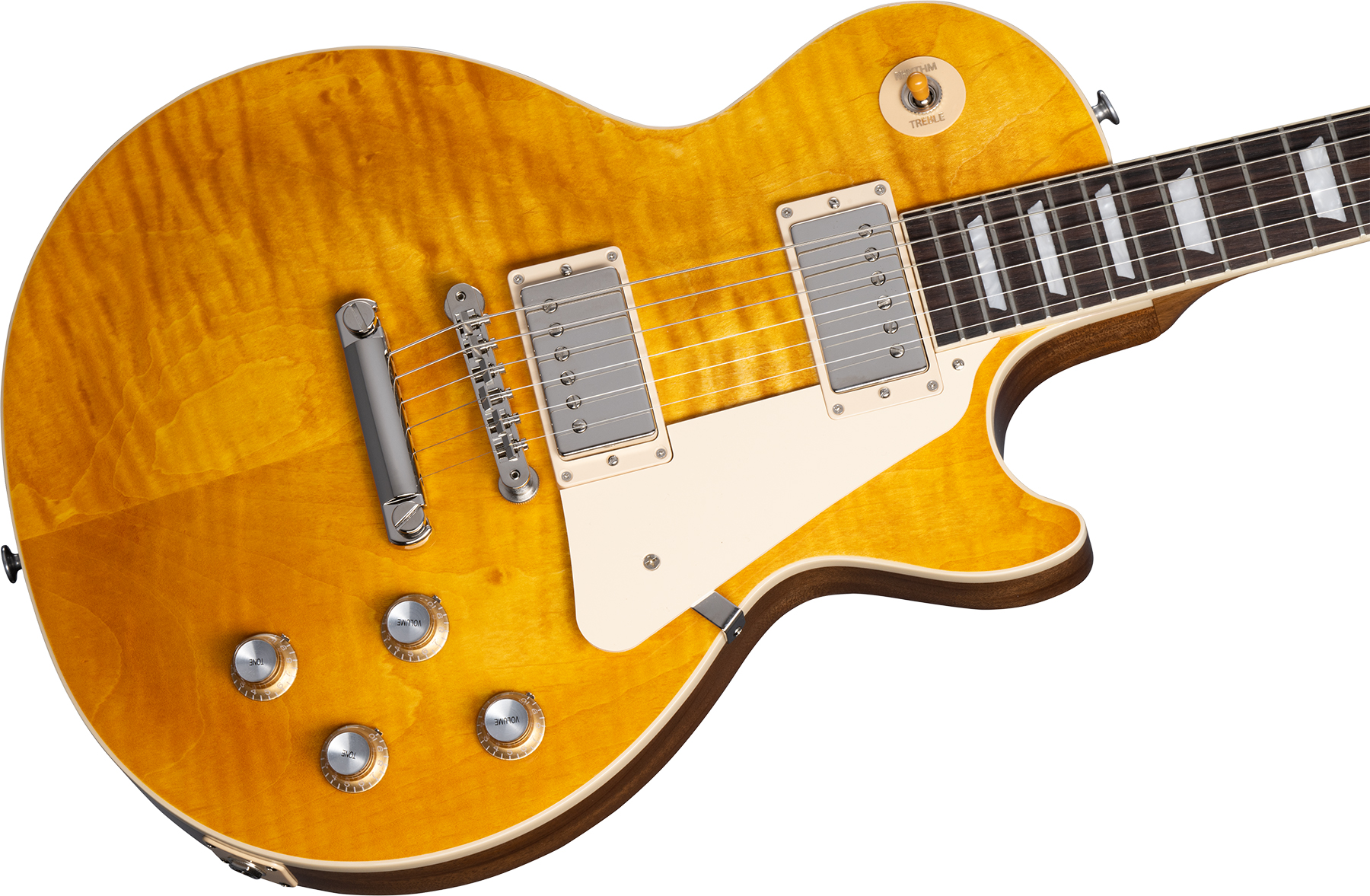 Gibson Les Paul Standard 60s Figured Original 2h Ht Rw - Honey Amber - Single cut electric guitar - Variation 3