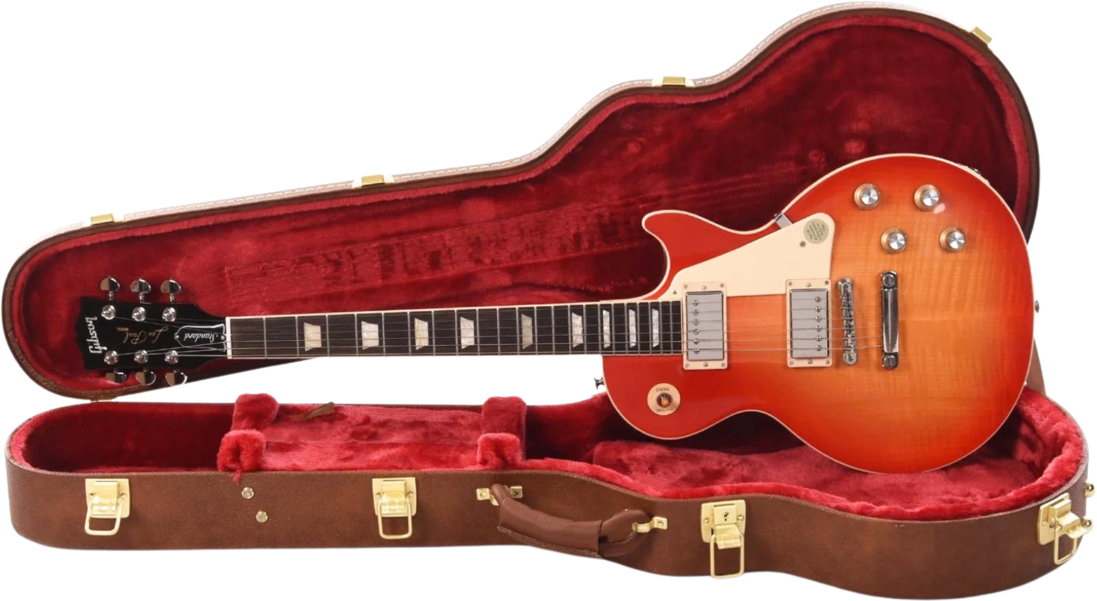 Gibson Les Paul Standard 60s Figured Original 2h Ht Rw - Tomato Soup Burst - Single cut electric guitar - Variation 4