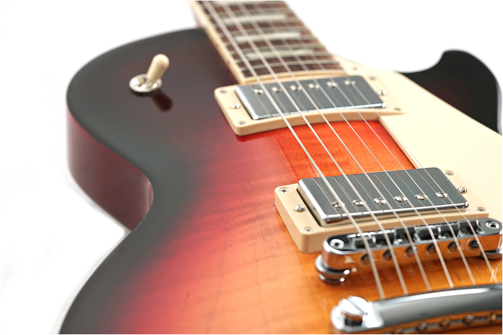 Gibson Les Paul Studio Figured Top Modern Usa 2h Ht Rw - Triburst - Single cut electric guitar - Variation 2
