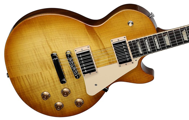 Gibson Les Paul Studio Figured Top Modern Usa 2h Ht Rw - Honey Burst - Single cut electric guitar - Variation 2