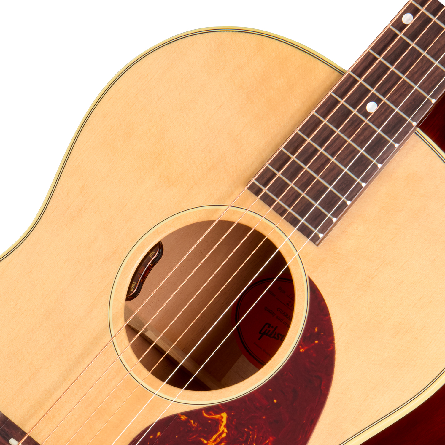 Gibson Lg2 50s Original (baggs Hifi Dna) Concert Epicea Acajou Rw - Antique Natural - Folk guitar - Variation 2