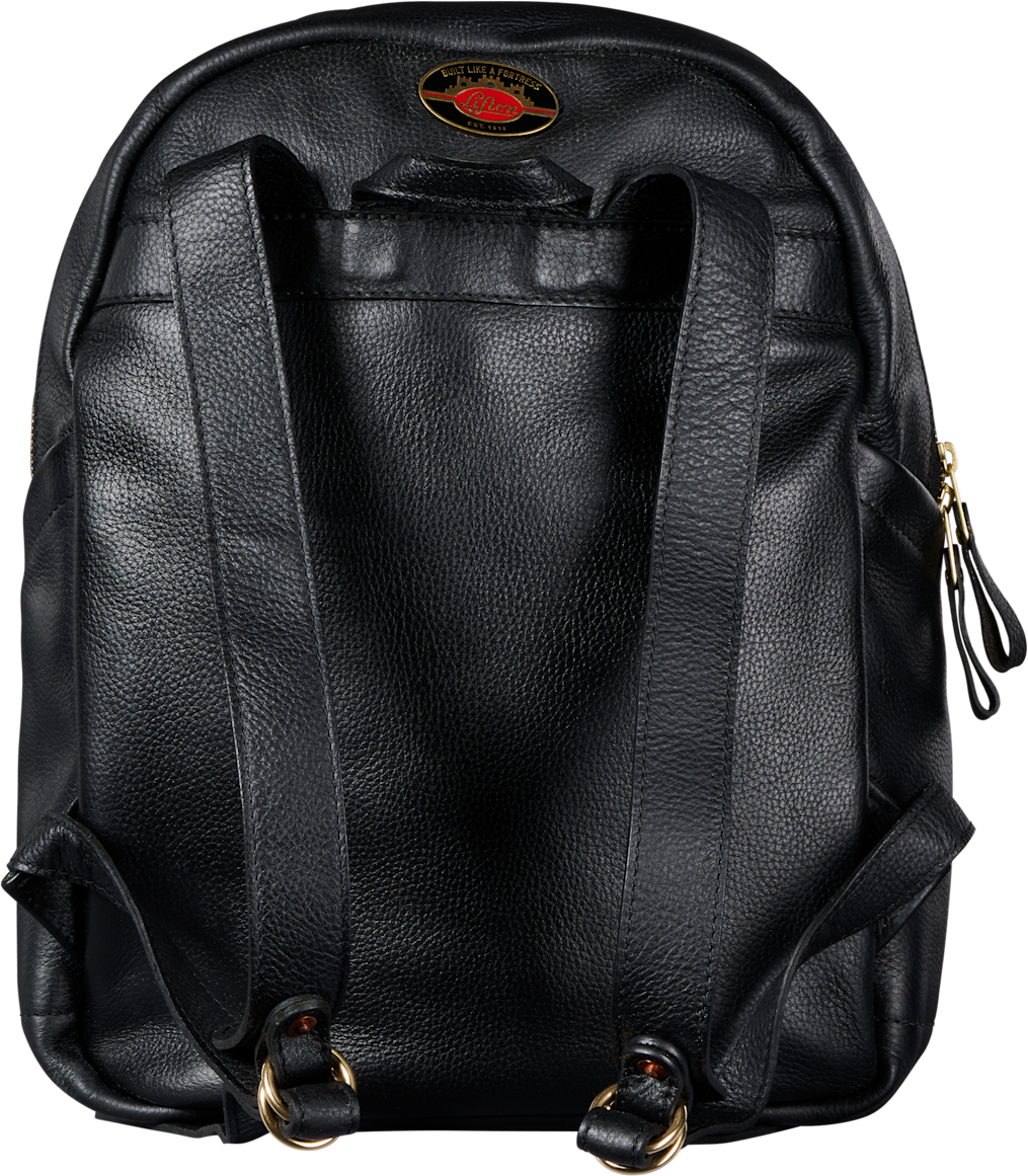 Gibson Lifton Leather Backpack Sac A Dos Cuir Black - Advertising backpack - Variation 1