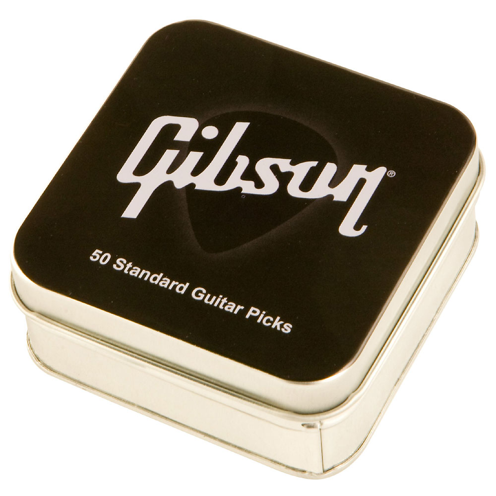 Gibson Lot De 50 Pick Tin Standard Style Medium Boite Metal - Guitar pick - Variation 2