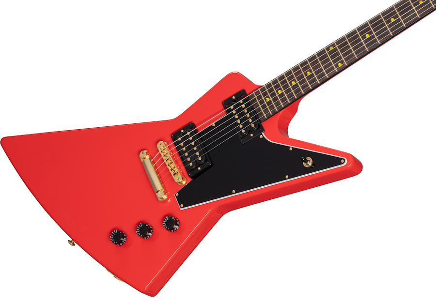 Gibson Lzzy Hale Explorerbird Signature 2h Ht Rw - Cardinal Red - Metal electric guitar - Variation 3