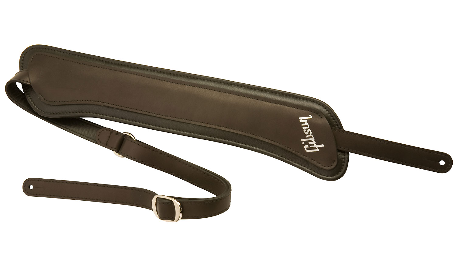 Gibson Modern Vintage Leather Strap Black Guitar strap