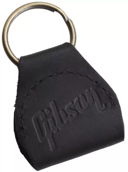 Pickholder Gibson Premium Leather Pickholder Keychain - Black