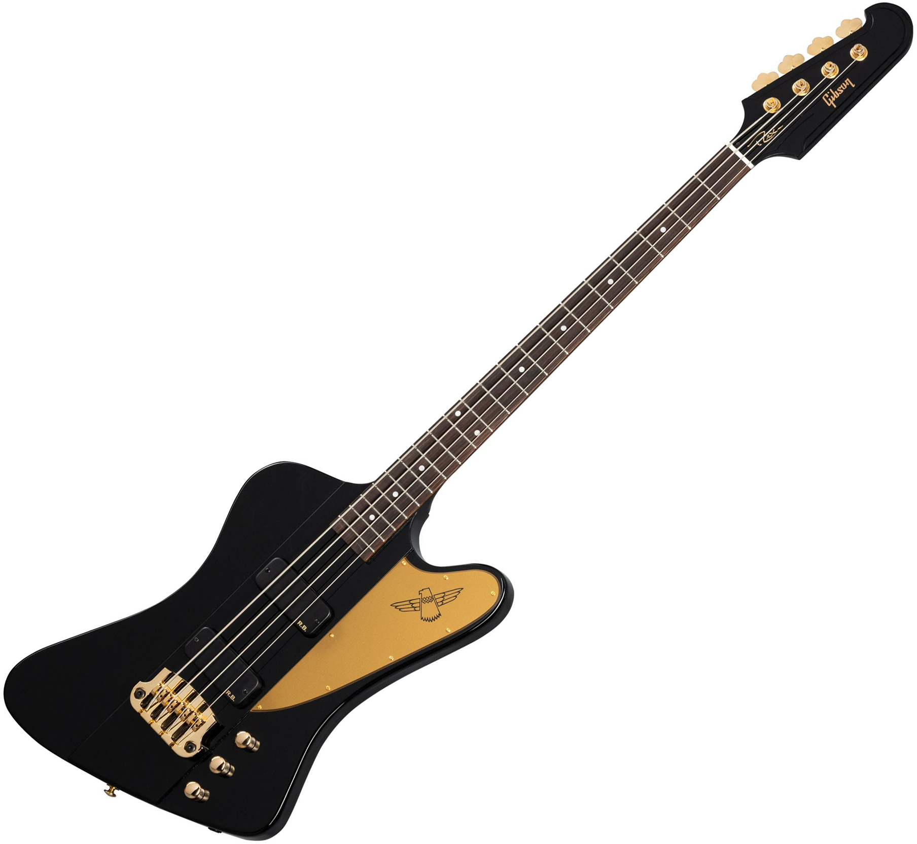 Gibson Rex Brown Thunderbird Ebony Solid Body Electric Bass Black