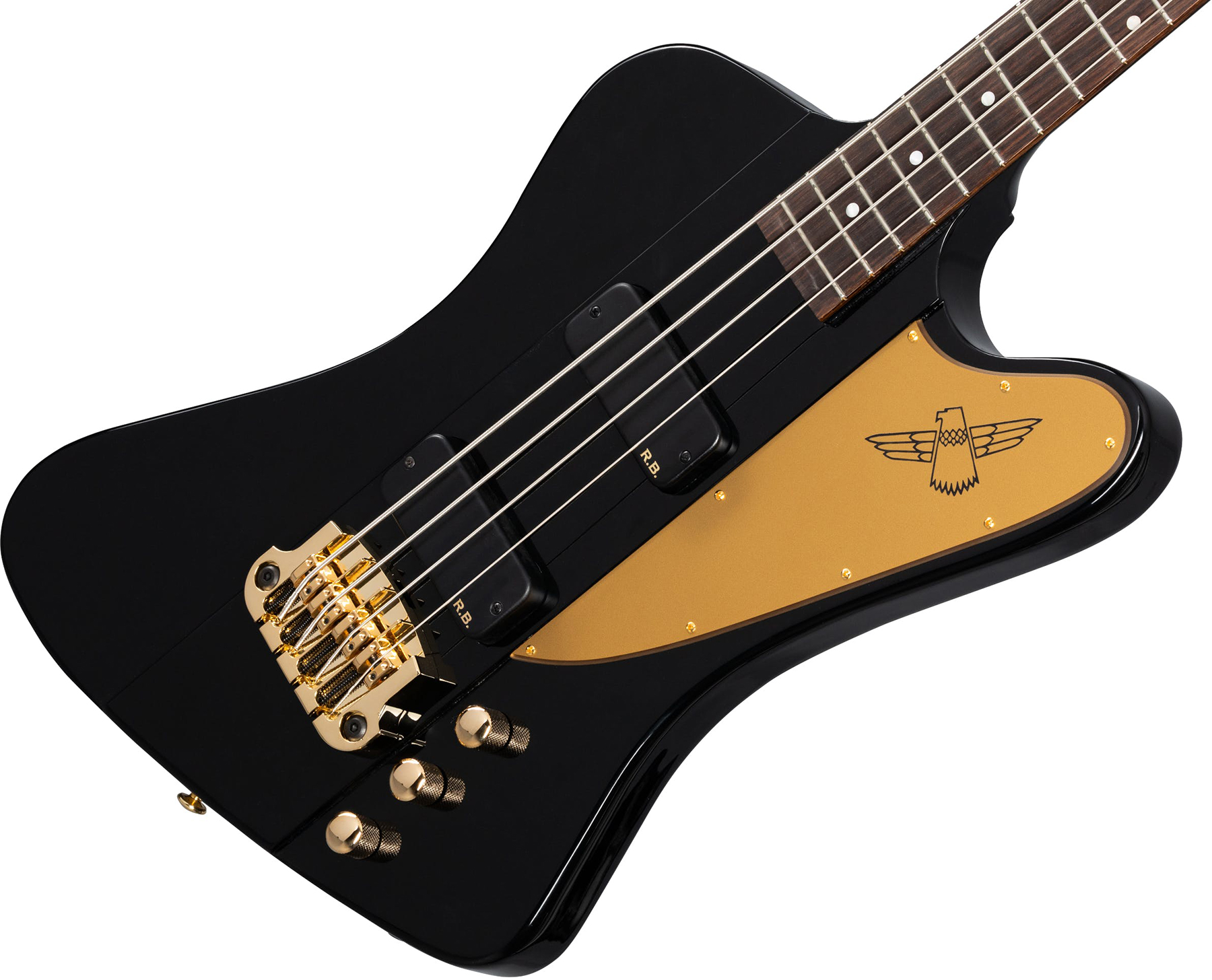 Gibson Rex Brown Thunderbird Signature Active Rw - Ebony - Solid body electric bass - Variation 3