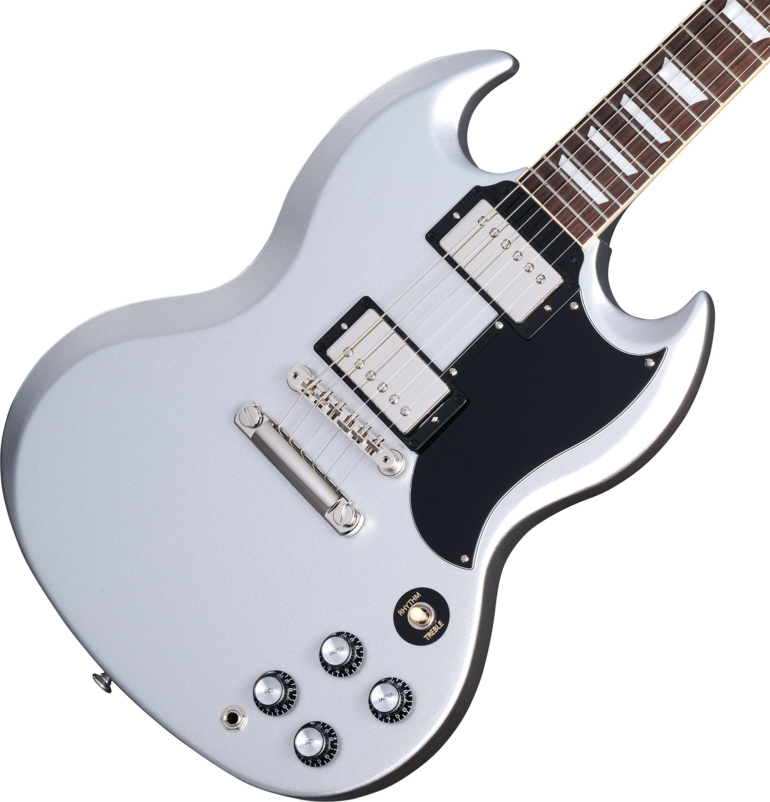 Gibson Sg Standard 1961 Custom Color 2h Ht Rw - Silver Mist - Double cut electric guitar - Variation 3