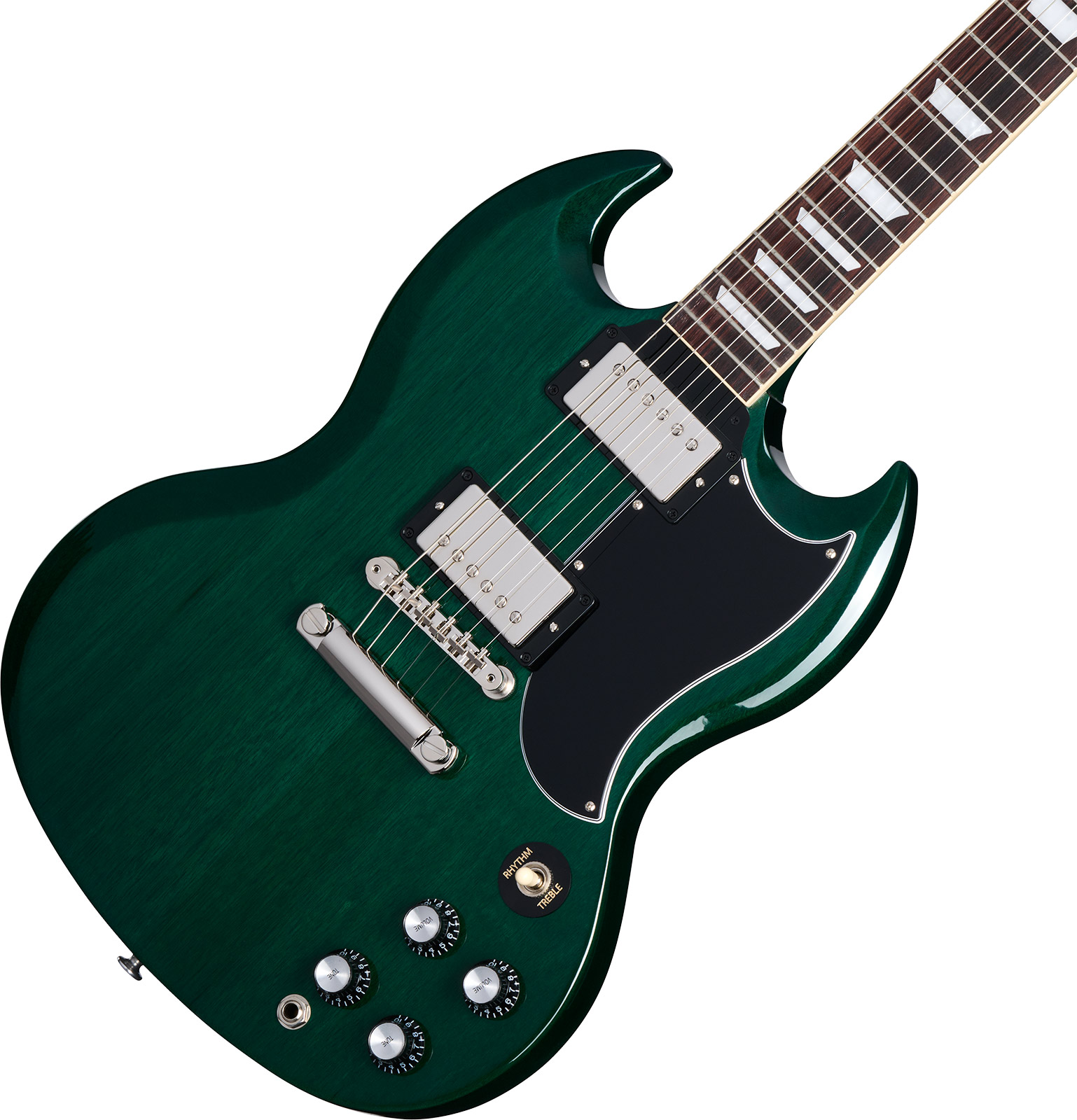 Gibson Sg Standard 1961 Custom Color 2h Ht Rw - Translucent Teal - Double cut electric guitar - Variation 3