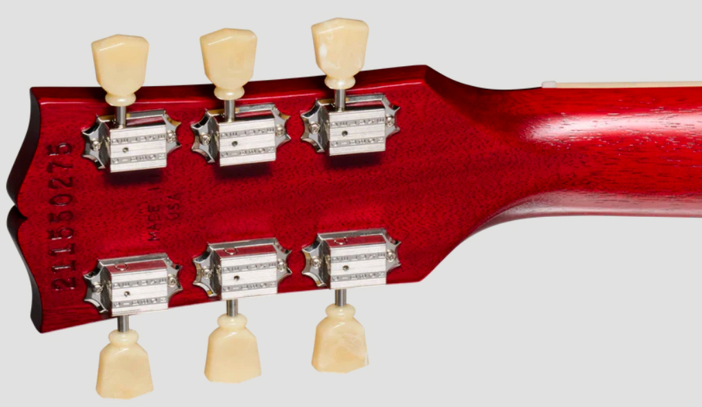 Gibson Sg Standard 1961 Faded W. 57 Classic Underwound Original 2h Ht Rw - Vintage Cherry Satin - Double cut electric guitar - Variation 4