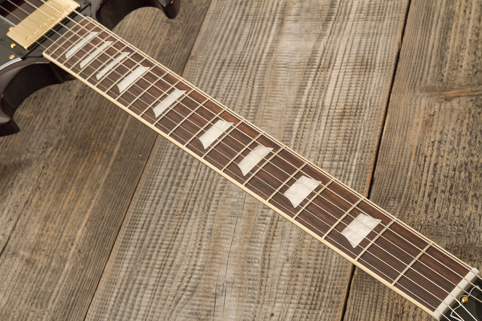 Gibson Sg Standard 1961 Gh Original 2h Ht Rw - Aged Cherry - Double cut electric guitar - Variation 5