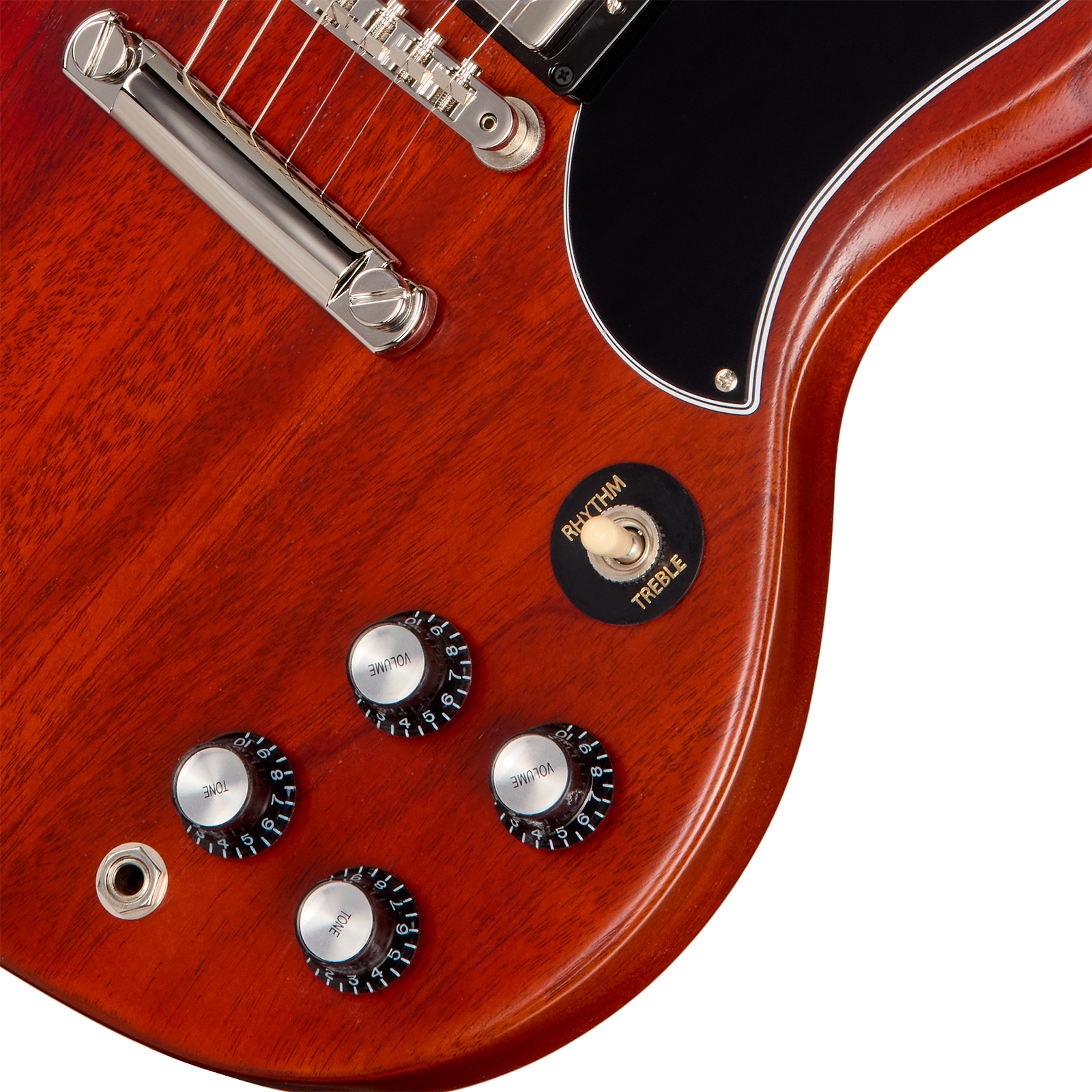 Gibson Sg Standard 1961 Original 2h Ht Rw - Faded Vintage Cherry Satin - Double cut electric guitar - Variation 3