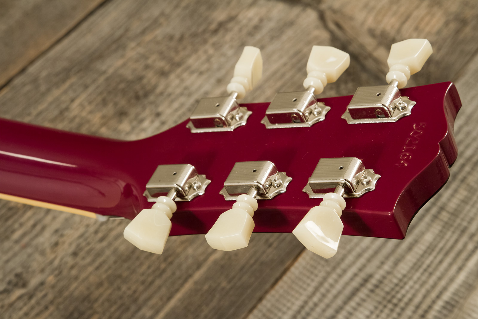 Gibson Sg Standard 1964 Maestro Vibrola 2h Trem Rw #502124 - Vos Metallic Plum - Double cut electric guitar - Variation 10
