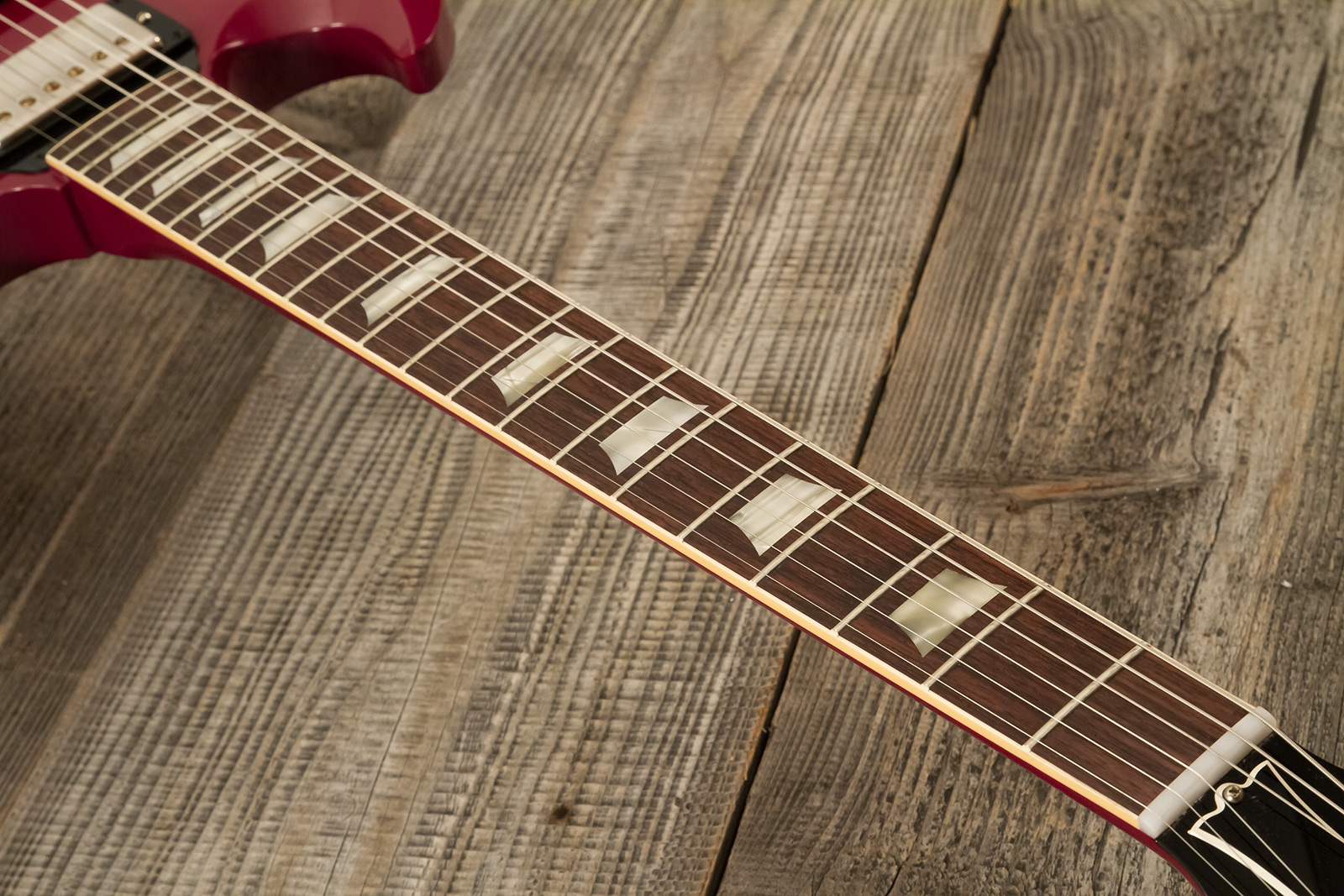 Gibson Sg Standard 1964 Maestro Vibrola 2h Trem Rw #502124 - Vos Metallic Plum - Double cut electric guitar - Variation 5