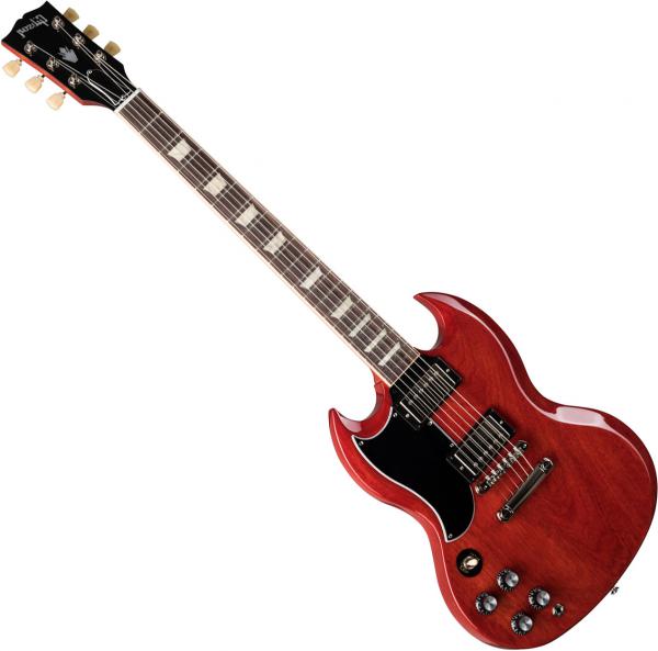 Solid body electric guitar Gibson Original SG Standard '61 Left Hand - vintage cherry