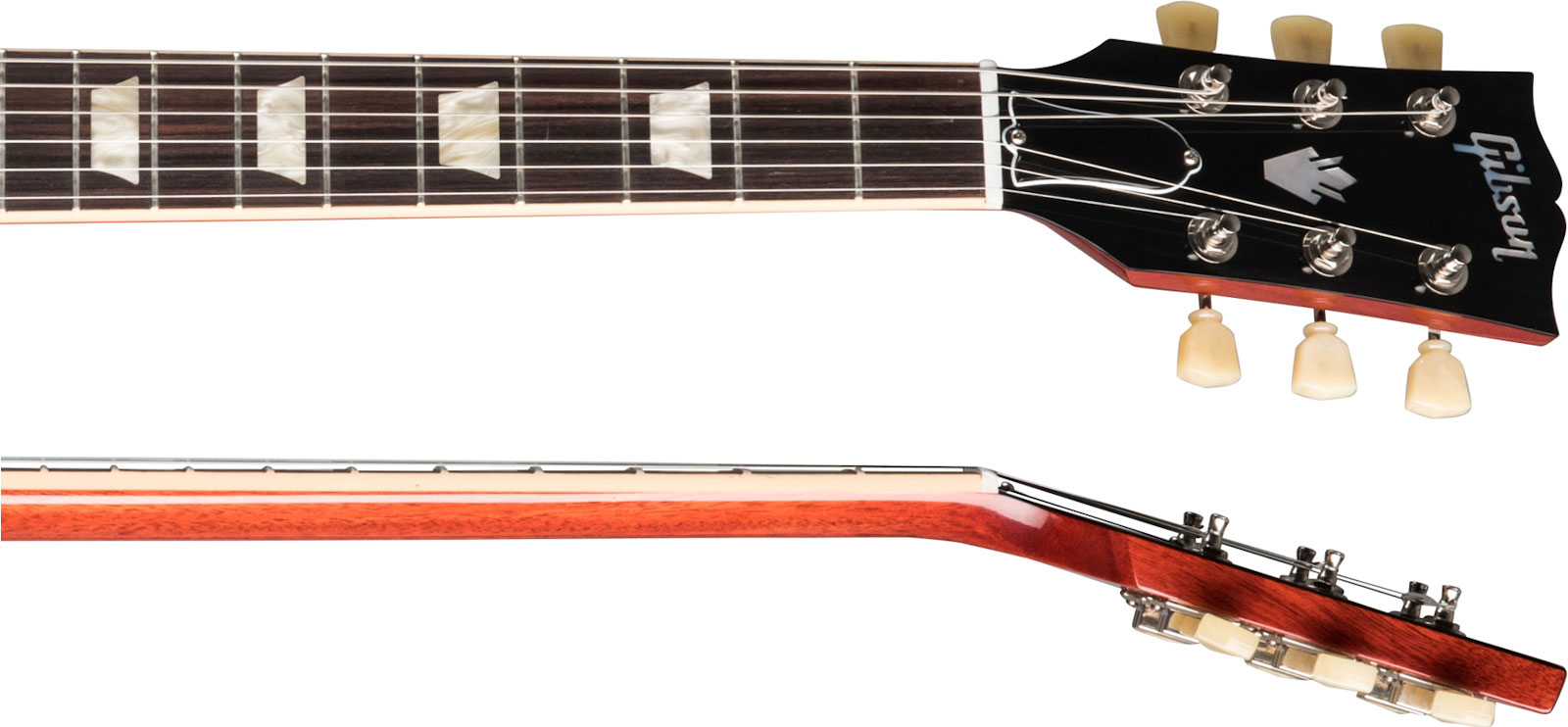 Gibson Sg Standard '61 Sideways Vibrola Original 2h Ht Rw - Vintage Cherry - Retro rock electric guitar - Variation 3