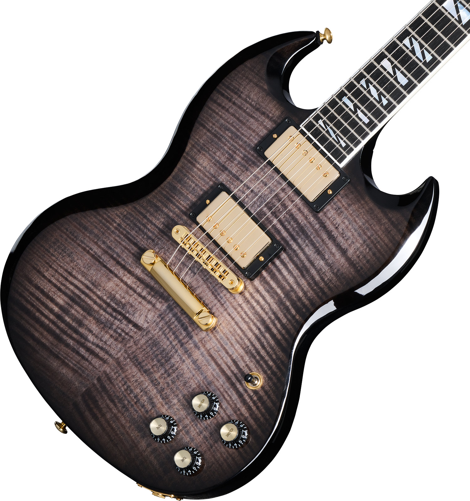 Gibson Sg Supreme Usa 2h Ht Rw - Translucent Ebony Burst - Double cut electric guitar - Variation 3