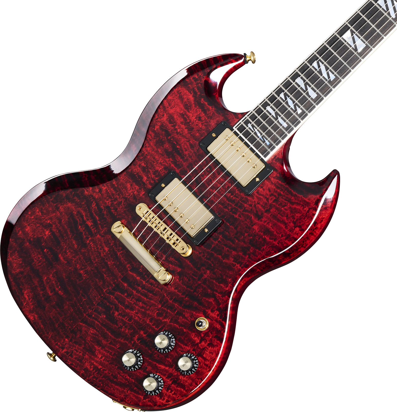 Gibson Sg Supreme Usa 2h Ht Rw - Wine Red - Double cut electric guitar - Variation 3