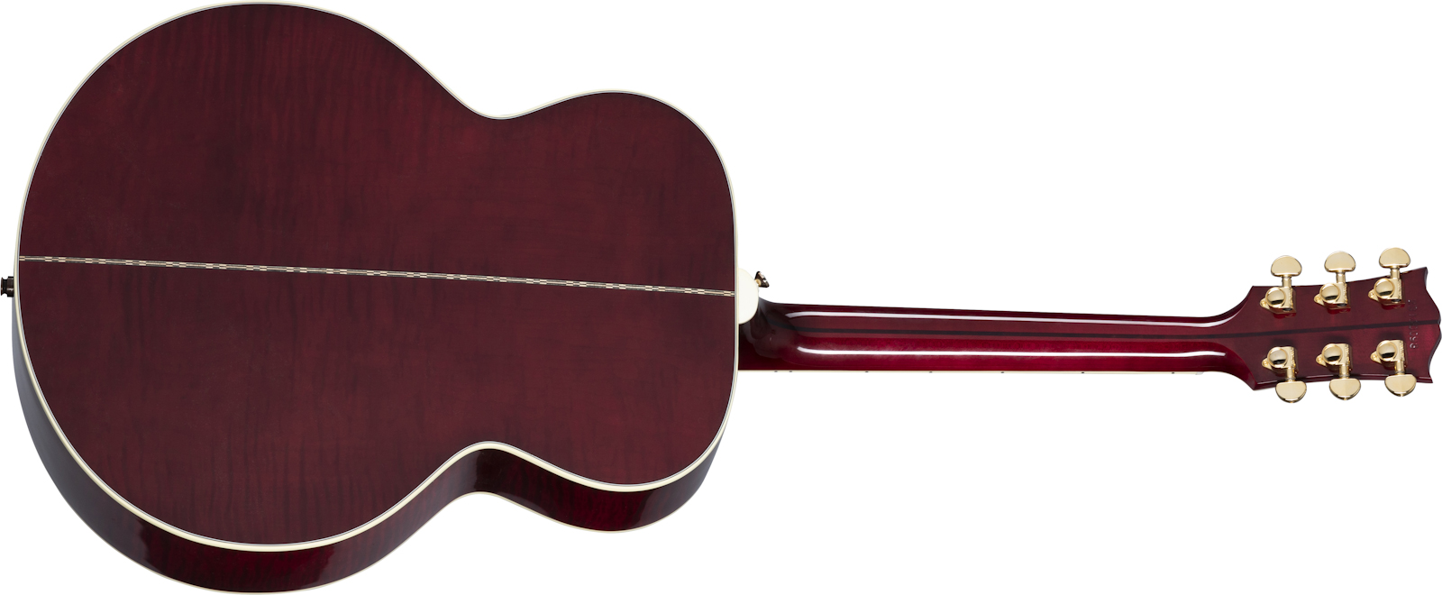 Gibson Sj-200 Standard Modern 2021 Super Jumbo Epicea Erable Rw - Wine Red - Electro acoustic guitar - Variation 1