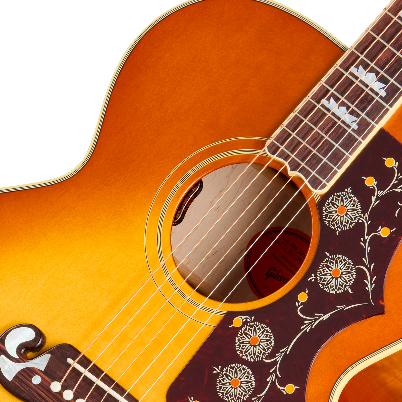 Gibson Sj200 60s Original Jumbo Epicea Erable Rw - Heritage Cherry Sunburst - Folk guitar - Variation 2