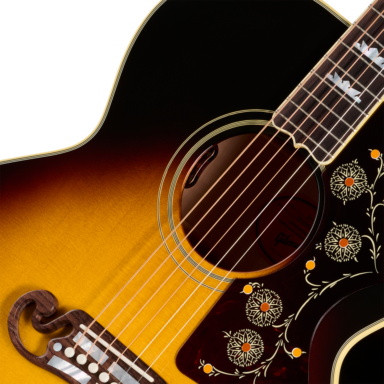 Gibson Sj200 Original (baggs Hifi Dna) Jumbo Epicea Erable Rw - Vintage Sunburst - Folk guitar - Variation 2