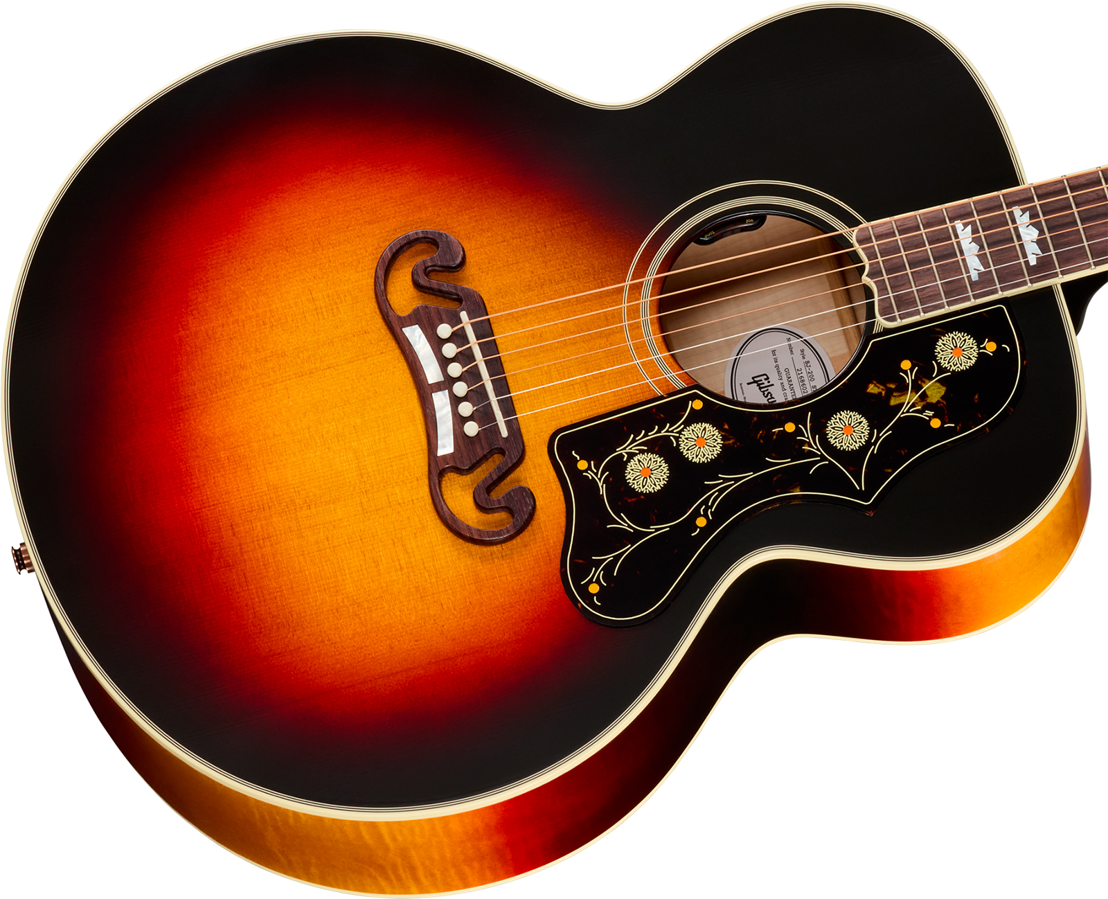 Gibson Sj200 Standard Maple (baggs Hifi Dna) Jumbo Epicea Erable Rw - Tri Burst - Folk guitar - Variation 2