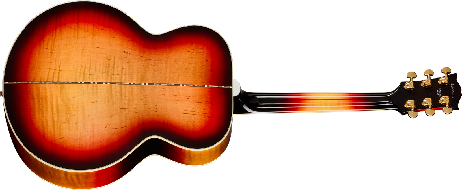 Gibson Sj200 Standard Maple Lh (baggs Hifi Dna) Jumbo Gaucher Epicea Erable Rw - Tri Burst - Folk guitar - Variation 1