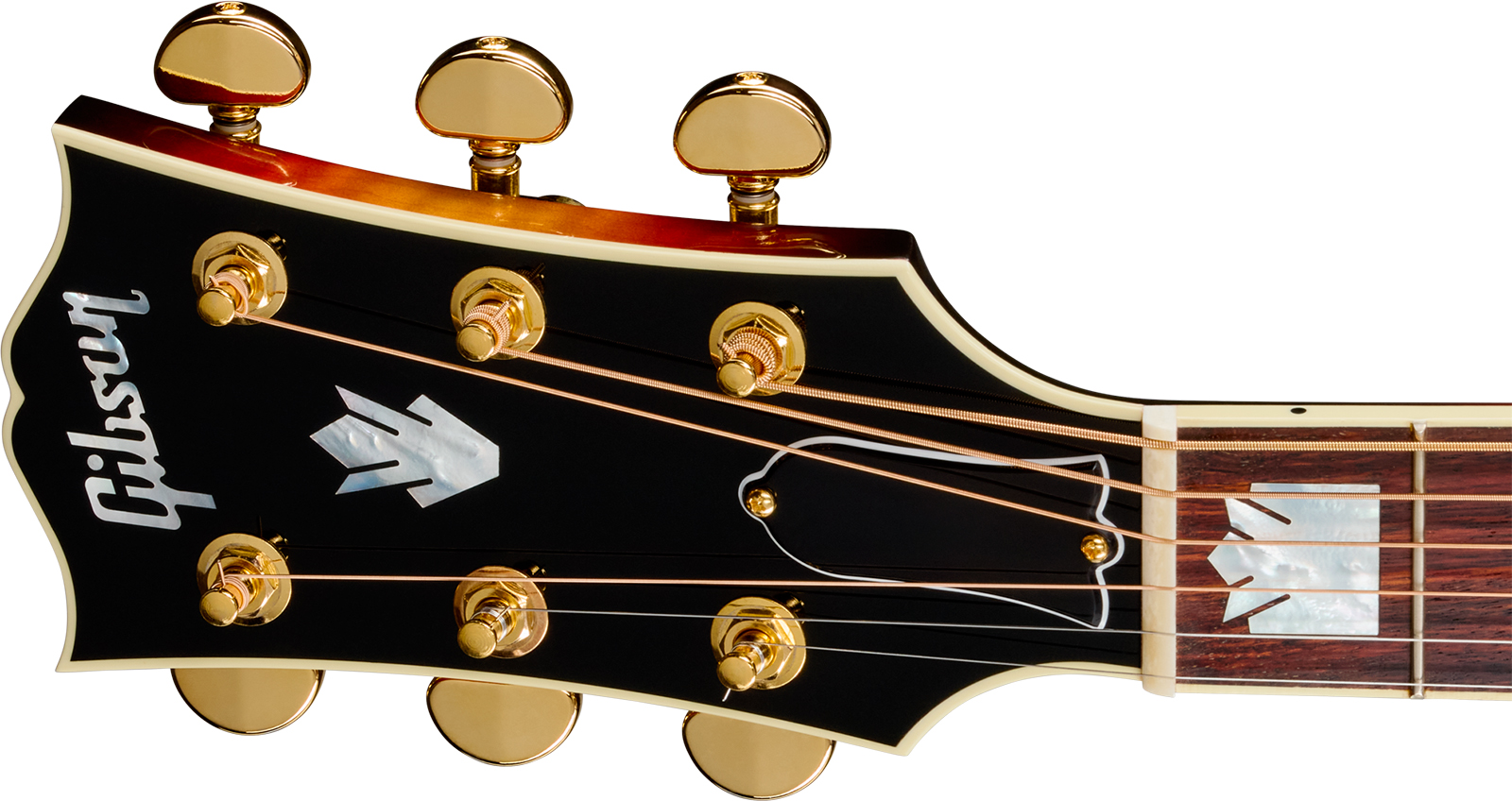 Gibson Sj200 Standard Maple Lh (baggs Hifi Dna) Jumbo Gaucher Epicea Erable Rw - Tri Burst - Folk guitar - Variation 5