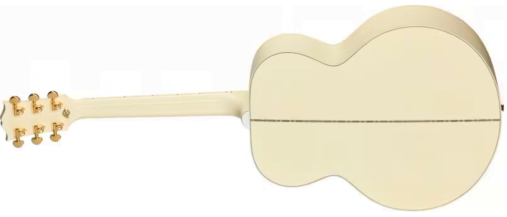 Gibson Sj200 Standard Modern Jumbo Epicea Erable Rw - Classic White - Folk guitar - Variation 1