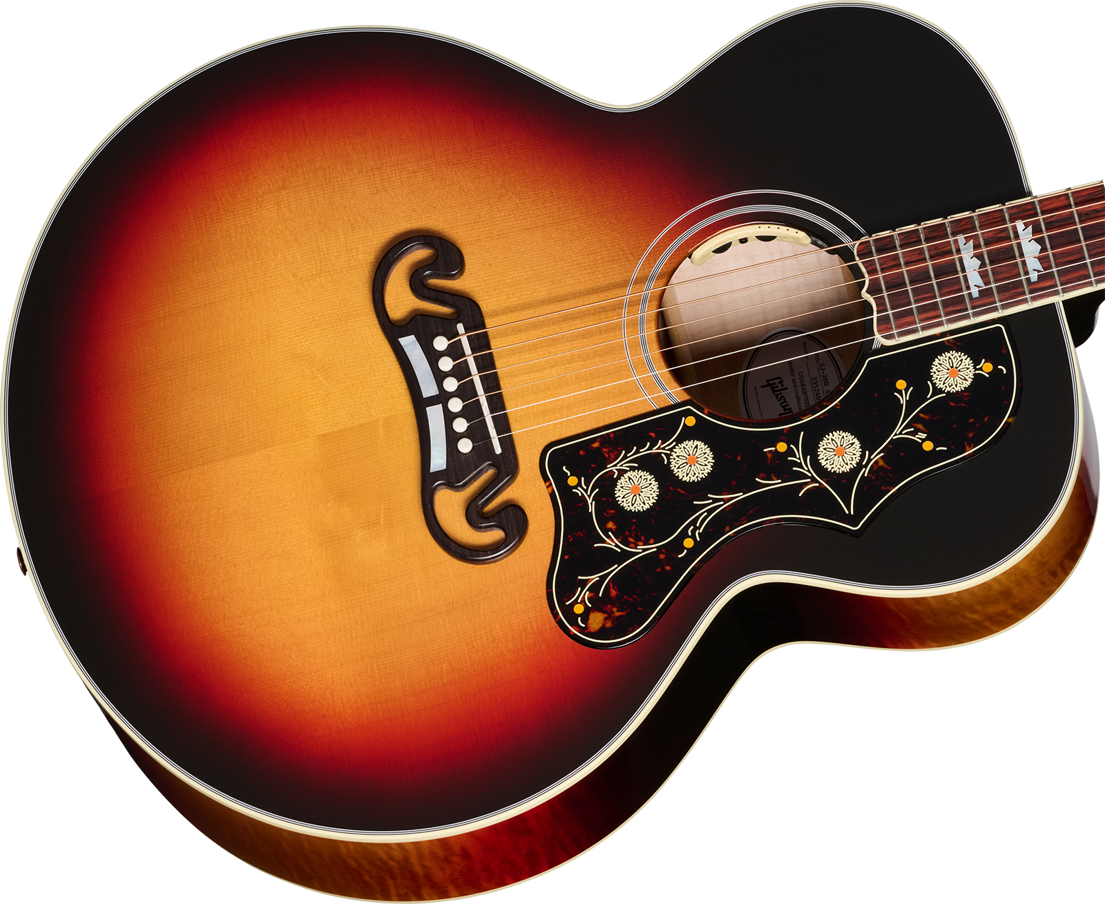 Gibson Sj200 Standard Modern Super Jumbo Epicea Erable Rw - Tri Burst - Folk guitar - Variation 2